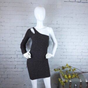 BCBGeneration One Shoulder Bodycon Dress Black Size M/L